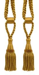 "D??copro Curtain & Drapery Tassel Tieback, Adjustable Cord Length, Length 5 1/2"", Spread 24"