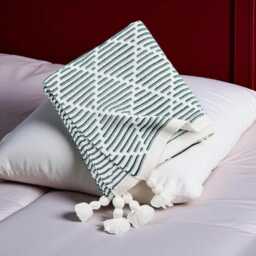 Boho Sunshine Woven Throw Cozy Soft Knit Sofa Blanket With Geometric Pattern, Modern Decor Housewarming Gift & Stylish