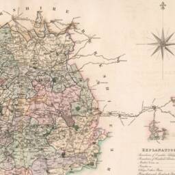 Wiltshire Map, Map Of The County Wilts From An Actual Survey Made in Years 1819 & 1820, English County Print - thumbnail 3