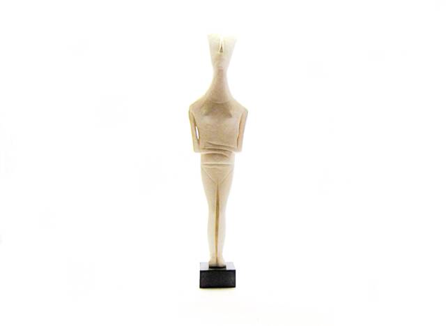 Big 29 Inches Abstract Ancient Greek Geometrical Female Statue Cycladic Art , Reproduction National Archaeological Museum Athens - image 1