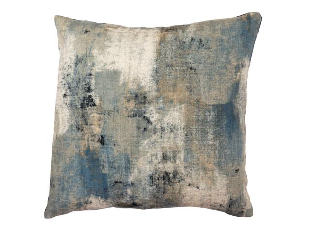 Abstract Linen Blue Pillow - image 1