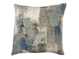 Abstract Linen Blue Pillow - thumbnail 1