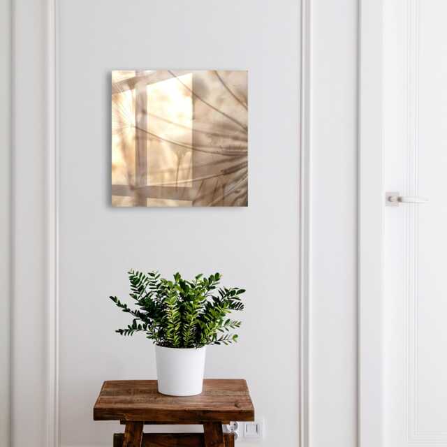 Beige Dandelions Wall Mounted Key Cabinet, Industrial Box, Photographic Flowers & Plants, For Nature Lovers - image 1