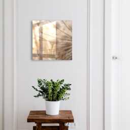 Beige Dandelions Wall Mounted Key Cabinet, Industrial Box, Photographic Flowers & Plants, For Nature Lovers - thumbnail 1