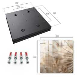 Beige Dandelions Wall Mounted Key Cabinet, Industrial Box, Photographic Flowers & Plants, For Nature Lovers - thumbnail 4