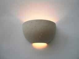 Ceramic, Quarter Of Small Ball, Wall Lamp - thumbnail 1