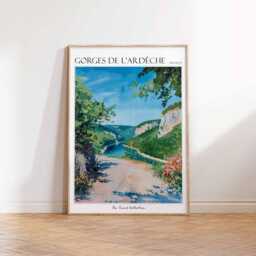 Gorges De L'ard??che France Travel Poster European Wall Art - thumbnail 3