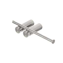Brushed Stainless Steel Toilet Paper Holder - Modern Bathroom Seren - thumbnail 4