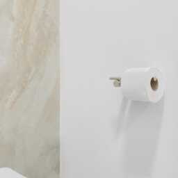 Brushed Stainless Steel Toilet Paper Holder - Modern Bathroom Seren - thumbnail 2