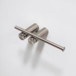 Brushed Stainless Steel Toilet Paper Holder - Modern Bathroom Seren - thumbnail 1