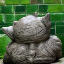 Concrete Gargoyle Statue Stone Monster Figurine Handmade Demon Garden Ornament Outdoor Gothic Sculpture Cement Lover Gift - thumbnail 4