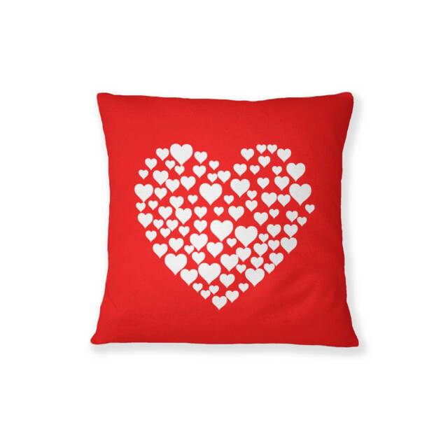 Little Hearts Pillow Handmade Cotton Throw Pillow Cover - image 1