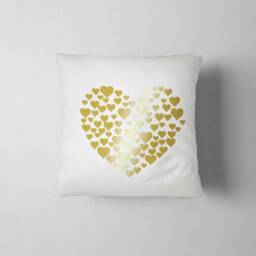 Little Hearts Pillow Handmade Cotton Throw Pillow Cover - thumbnail 2