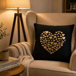 Little Hearts Pillow, Heart Throw Valentine's Day Gift, Romantic Home Decor, Love Cushion, Gift For Her - thumbnail 3