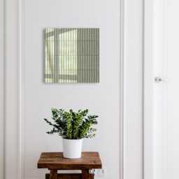 Green Pattern Wall Mounted Key Cabinet, Industrial Box, Minimalist Textures, For Lovers Of Modern Design