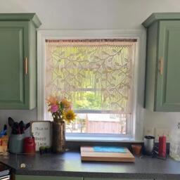 Macrame Leaf Window Curtain Boho Wall Hanging Tapestry - thumbnail 1