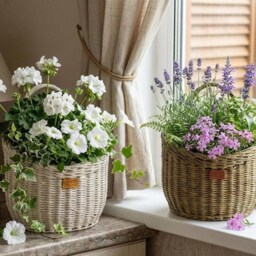 Rustic Wicker Wall Hanging Basket Kitchen Fruit, Storage Of Various Small Things - thumbnail 2