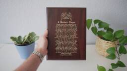 Marine Corps Prayer Plaque - Honor Serving Country Where Duty Demands Ultimate Sacrifice - thumbnail 1