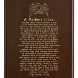 Marine Corps Prayer Plaque - Honor Serving Country Where Duty Demands Ultimate Sacrifice - thumbnail 3
