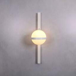 Vanity Light - Modern Wall Sconce White Lights- Mid Century Fixture - thumbnail 2