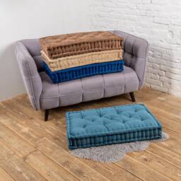 Soft Floor Cushion, Pillow, Bench Custom Sofa, Window Seat French Tufted Pillow - thumbnail 4