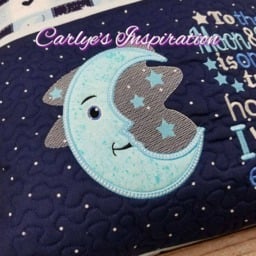 To The Moon & Back Bundle Storybook Pillow Designs - 5x7 Design Includes 2 Digital Designs Applique Love You To And - thumbnail 3
