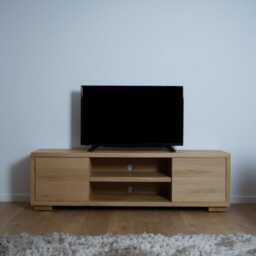 Hand-Crafted Oak Tv Media Cabinet - Stand Storage Solid Clear Finish - thumbnail 2