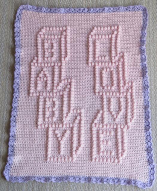 Crochet Baby Blanket Pattern - Love Blocks