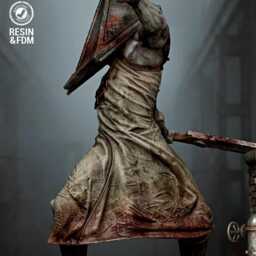 Executioner Of Guilt - Psychological Horror Monster Silent City Pryamid Head Resin Figure 16K - thumbnail 4