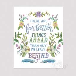 C.s. Lewis Quote Art Print Hand-Lettered Floral Design - thumbnail 2