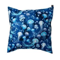 Beautiful Design With A Swarm Or Bloom Of Jellyfish Swimming in The Ocean Designer Cushion Cover Fits An 18 - thumbnail 1