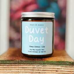 Clean Cotton Scented Soy Candle - Duvet Day Jar - thumbnail 2