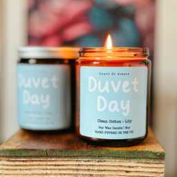 Clean Cotton Scented Soy Candle - Duvet Day Jar