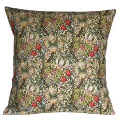 William Morris Golden Lily Multi Cream Arts Crafts Cushion Cover 16 - thumbnail 1