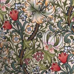 William Morris Golden Lily Multi Cream Arts Crafts Cushion Cover 16 - thumbnail 2
