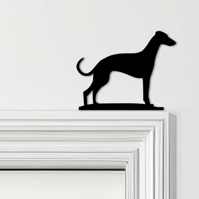 Door Topper Whippet Dog Various Colours Top Of Decorative Sign - Sign, Novelty Wall Decor, Frame Art, Art - image 1