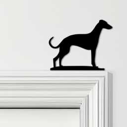 Door Topper Whippet Dog Various Colours Top Of Decorative Sign - Sign, Novelty Wall Decor, Frame Art, Art - thumbnail 1