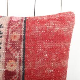 16x16 Turkish Kilim Pillow Cover Vintage Bohemian Decor - thumbnail 3