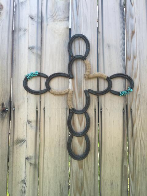 Horseshoe Cross - Decor Wall Art- Art Country -Rustic Rustic - image 1