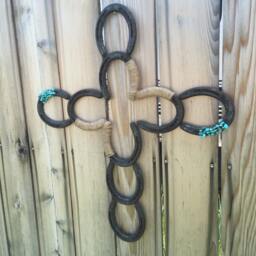 Horseshoe Cross - Decor Wall Art- Art Country -Rustic Rustic - thumbnail 2