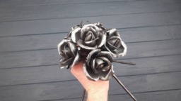 6 Forged Roses, Metal Rose, Bouquet, Flowers, 6Th Anniversary Gift, Gift For Her, Iron Gifts, Blackmith - thumbnail 1