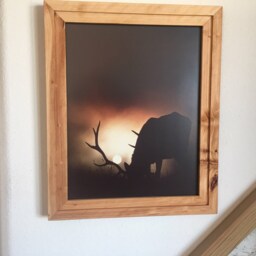 Custom Juniper Picture Frame 11 1/4 With Non-Glare Glass - thumbnail 3