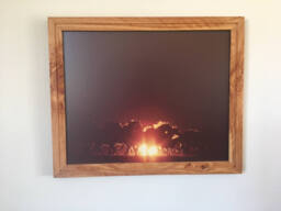 Custom Juniper Picture Frame 11 1/4 With Non-Glare Glass