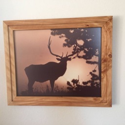 Custom Juniper Picture Frame 11 1/4 With Non-Glare Glass - thumbnail 2