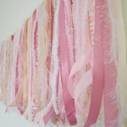 Custom Colours - Luxury Ribbon Garland Bunting For Home Decor Or Reusable Party - thumbnail 2