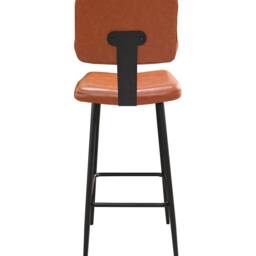 Industrial Diner Bar Stool Faux Leather Counter Height Stool, 72cm - thumbnail 4