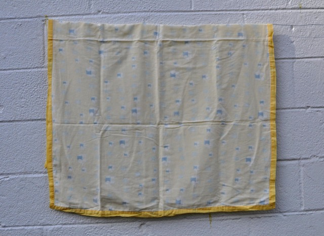Cotton Baby Blanket With Elephant Print From India - image 1