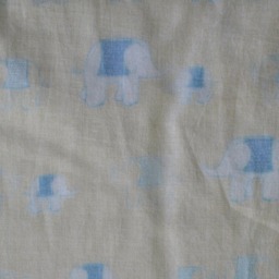 Cotton Baby Blanket With Elephant Print From India - thumbnail 2