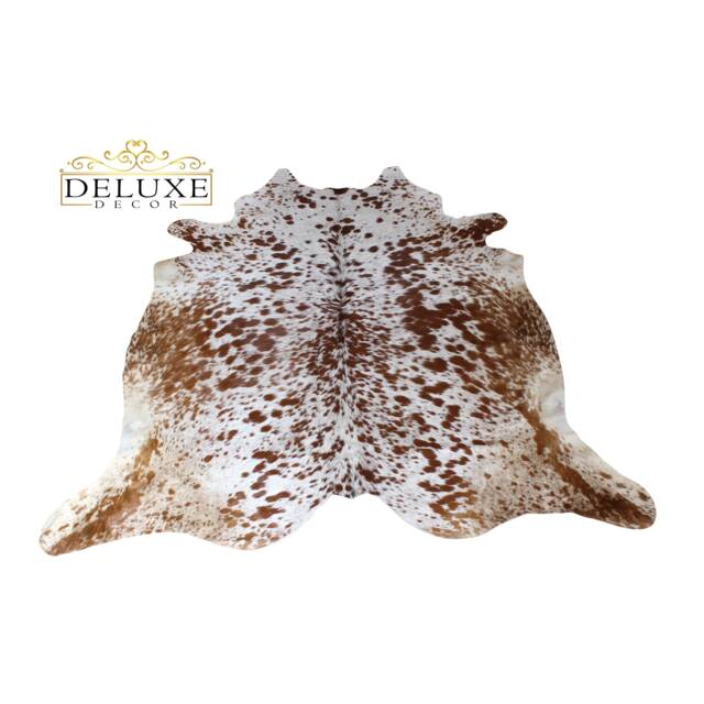 Brown & White Cowhide Rug, Natural Hair On Hide Area Rug - image 1
