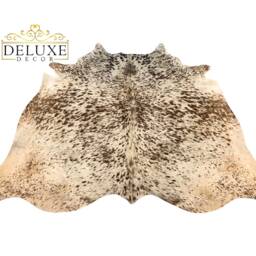 Brown & White Cowhide Rug, Natural Hair On Hide Area Rug - thumbnail 2